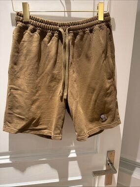 OVO Men's Tan Brown Drawstring Athletic Shorts